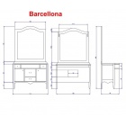   BelBagno Barcellona  BAR.SP.601, Bianco Laccato Opaco, 115x3x100